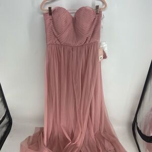 Birdy Grey Women's Dusty Rose Christina Bridesmaid Dress Size Large